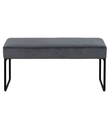 Скамейка XENIA, 95x38xH46см, тёмно-серая