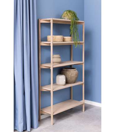 Riiul BRAIDWOOD 86x30xH160cm, valge