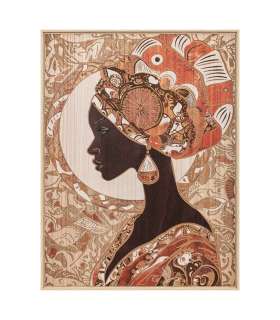 Seinapilt puidust 60x80cm, naine-2