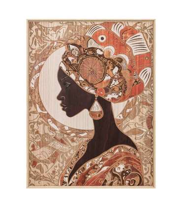 Seinapilt puidust 60x80cm, naine-2