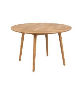 Обеденный стол NAGANO D120xH75см, дуб елочкой