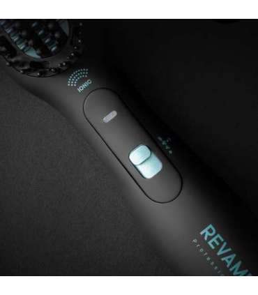 Revamp BR-2500X-EU Deepform Ceramic Straightening Hot Brush Black