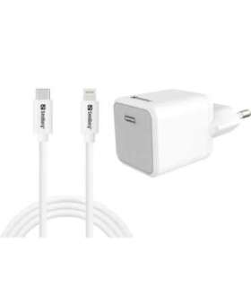Sandberg 441-57 USB-C 20W Charger + USB-C to Lightning cable, 1M