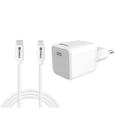 Sandberg 441-57 USB-C 20W Charger + USB-C to Lightning cable, 1M