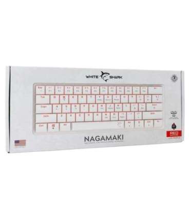 White Shark GK-006211 Nagamaki White-Mechanical-Red.SW