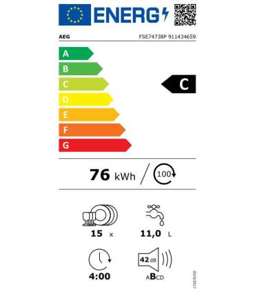 Dishwasher AEG FSE74738P