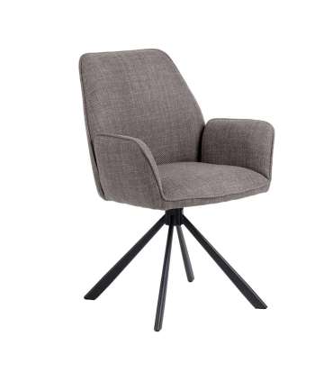 Tool GLENDA käetugedega, pruun, 61x63xH88,5cm