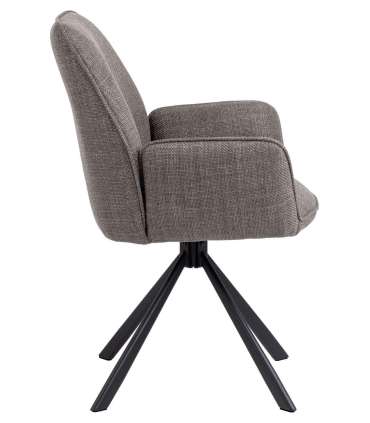 Tool GLENDA käetugedega, pruun, 61x63xH88,5cm