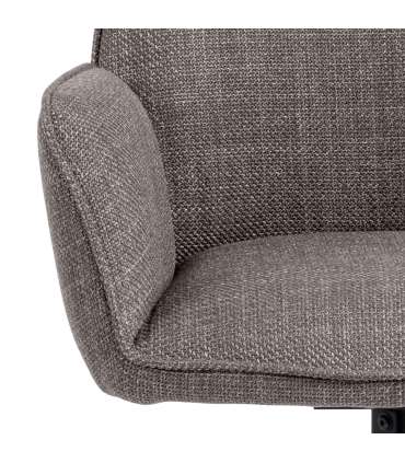 Tool GLENDA käetugedega, pruun, 61x63xH88,5cm