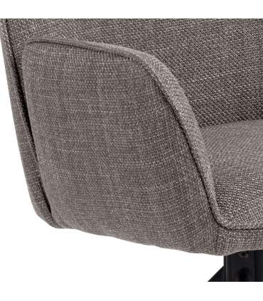 Tool GLENDA käetugedega, pruun, 61x63xH88,5cm