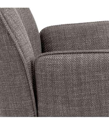 Tool GLENDA käetugedega, pruun, 61x63xH88,5cm