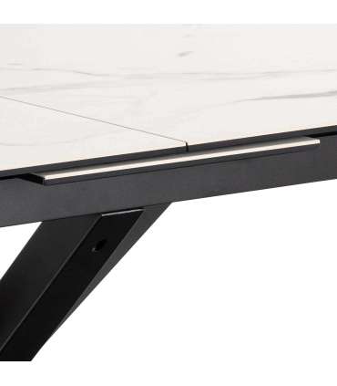 Söögilaud HEAVEN 168/210x90xH76cm, valge, keraamiline plaat