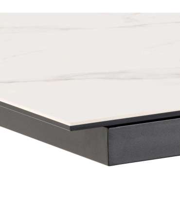 Söögilaud HEAVEN 168/210x90xH76cm, valge, keraamiline plaat