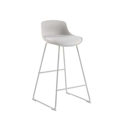 Baaritool TINA valge/valge, 43x49xH94cm