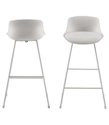 Baaritool TINA valge/valge, 43x49xH94cm