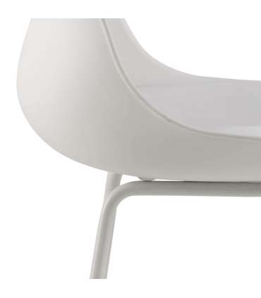 Baaritool TINA valge/valge, 43x49xH94cm