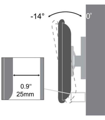 Sbox PLB-3422T Tilting Flat Screen LED TV Mount 23"-43" 35kg