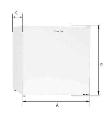Manta MM515PWH Fridge 46L White