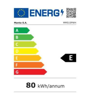 Manta MM515PWH Fridge 46L White