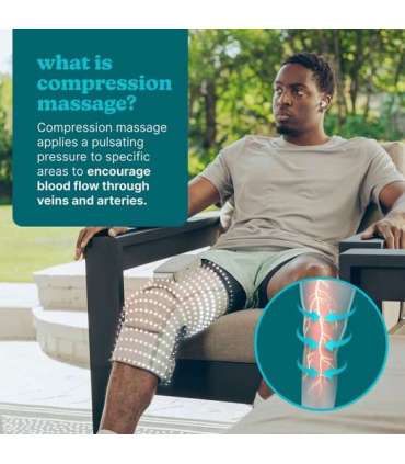 Homedics SR-CMXKE10HBND  Modulair Compression System Knee Wrap + Controller