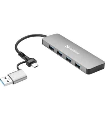 Sandberg 136-63 USB-C/A to 4xUSB 3.0 Hub