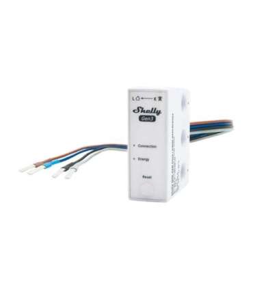 Shelly 3EM-63W Gen3 1/3-channel WiFi energy meter (wired model)
