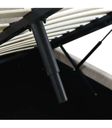 Voodi DAMANI 160x200cm, ilma madratsta, beež