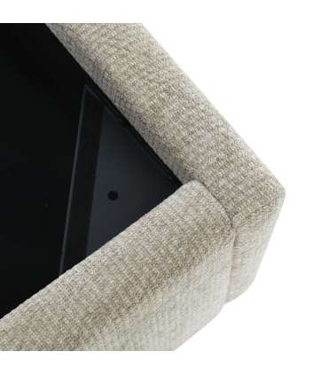 Voodi DAMANI 160x200cm, ilma madratsta, beež