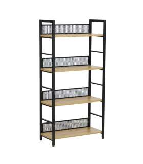 Riiul HECTOR 60x28xH121cm, saar/must