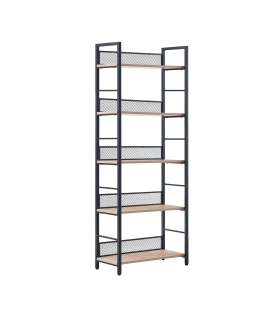 Riiul HECTOR 60x28xH154cm, saar/must