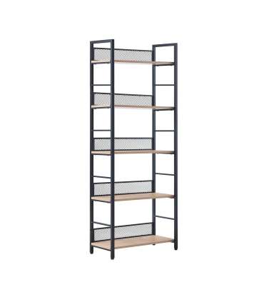 Riiul HECTOR 60x28xH154cm, saar/must