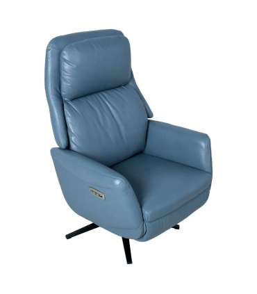 Tugitool DAMIANO elektriline recliner 72x84xH116cm, sinine nahk
