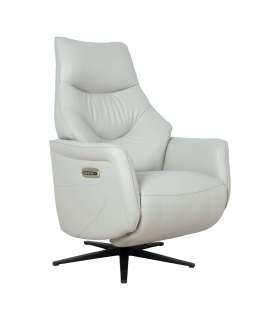 Tugitool DAYANA elektriline recliner 74x84xH115cm, beež nahk