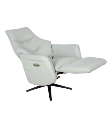 Tugitool DAYANA elektriline recliner 74x84xH115cm, beež nahk