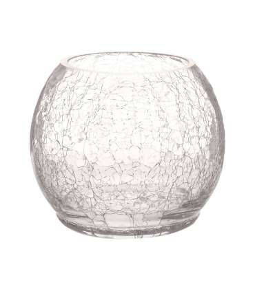 Vaas CRACK BOWL, D12,5xH10cm, mõraline klaas