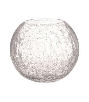 Vaas CRACK BOWL, D24xH21cm, mõraline klaas