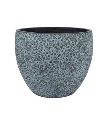 Lillepott FLORA D44xH36cm, must/hall