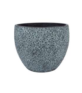 Lillepott FLORA D37xH30cm, must/hall