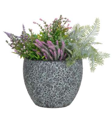Lillepott FLORA D37xH30cm, must/hall