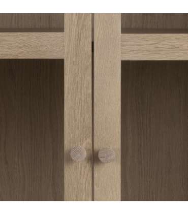 Vitriinkapp ASTON 80x40xH144,8cm, hele tamm