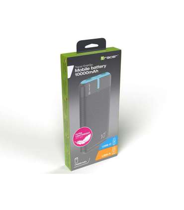 Tracer 47514 EnerGo 10000mAh Power Bank gray/blue