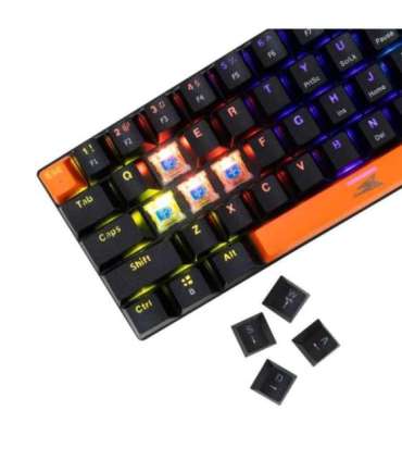 Baracuda BGK-03121 Dolphin Black US Mechanical Blue Switches