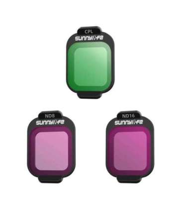 Filtry CPL, ND8, ND16 Sunnylife do DJI Flip