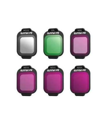 Filtry MCUV, CPL, ND8, ND16, ND32, ND64 Sunnylife do DJI Flip