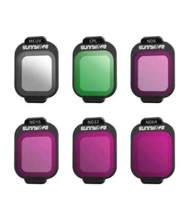 Filtry MCUV, CPL, ND8, ND16, ND32, ND64 Sunnylife do DJI Flip
