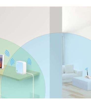 TP-Link TL-WR802N wireless router Fast Ethernet Single-band (2.4 GHz) Blue, White