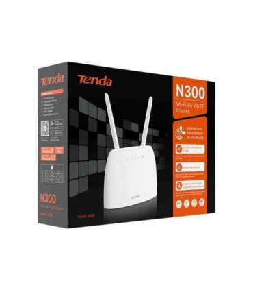 Tenda N300 wireless router Fast Ethernet Single-band (2.4 GHz) 4G White