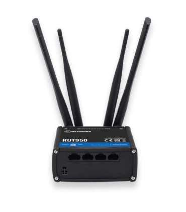 Teltonika RUT950 wireless router Fast Ethernet Single-band (2.4 GHz) 4G Black