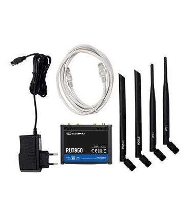 Teltonika RUT950 wireless router Fast Ethernet Single-band (2.4 GHz) 4G Black