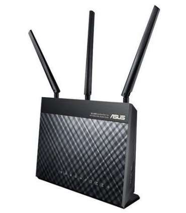 ASUS DSL-AC68U wireless router Gigabit Ethernet Dual-band (2.4 GHz / 5 GHz) Black